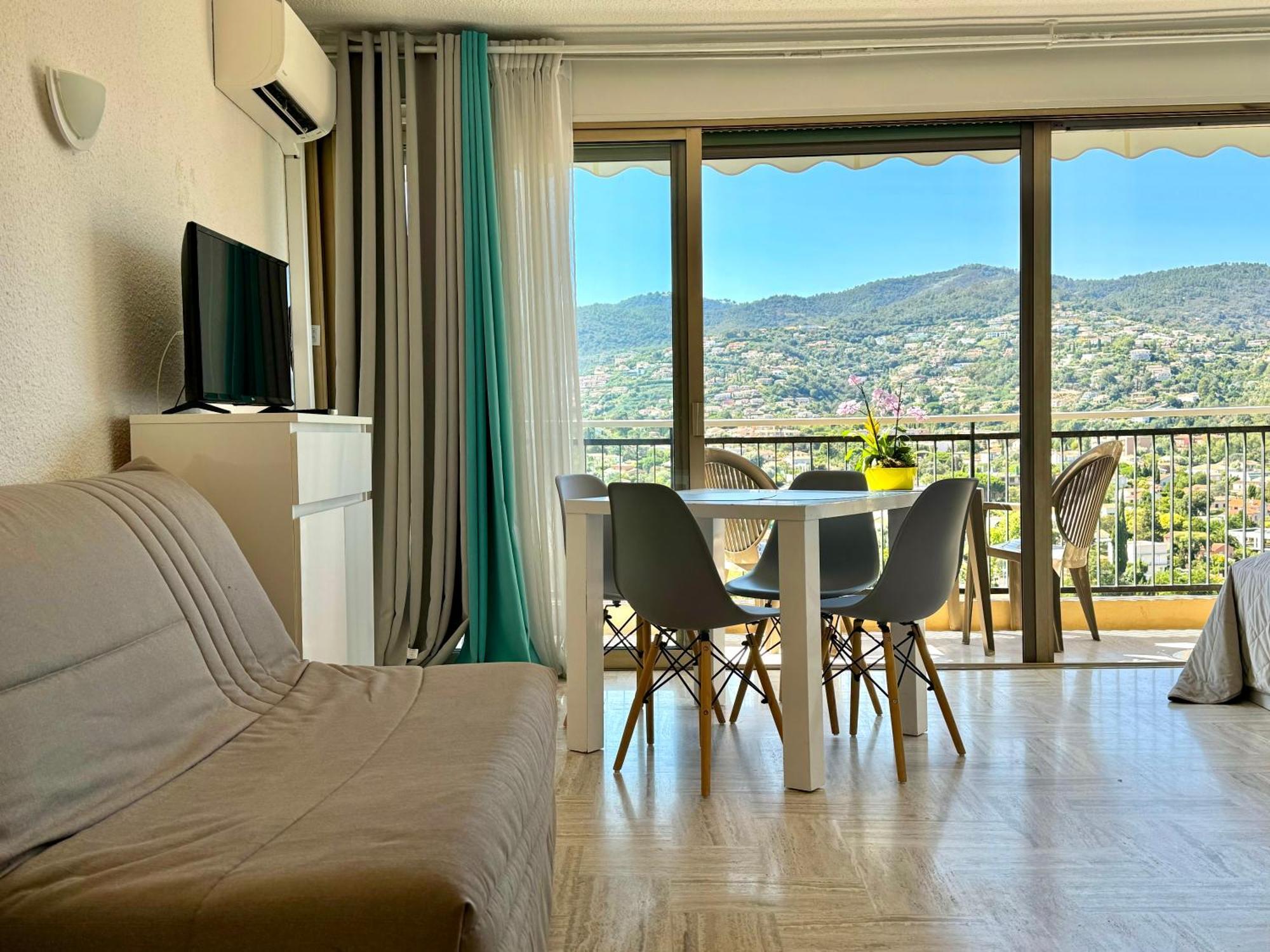 My Resid Appart Cannes Vue Marina Et Vue Montagne Mandelieu La Napoule Luaran gambar